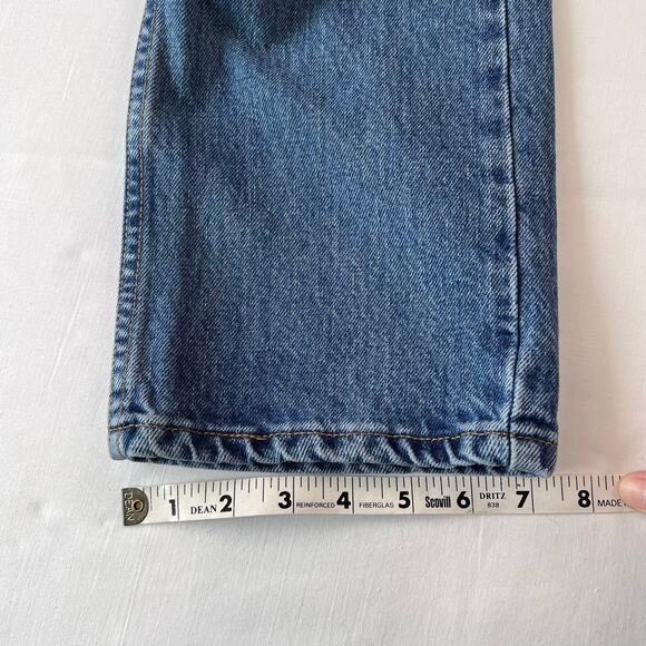 Levi’s 505 Vintage Lower Rise Straight Leg Blue Jeans Women's size 6 mis Short - Picture 9 of 9